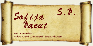 Sofija Macut vizit kartica